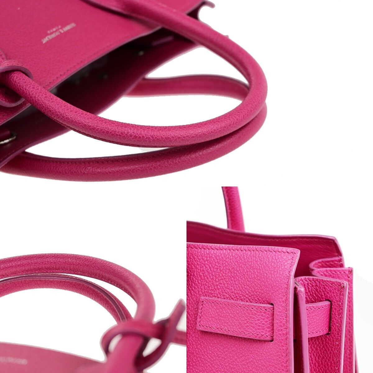 Yves Saint Laurent, Pink, Leather, handbag