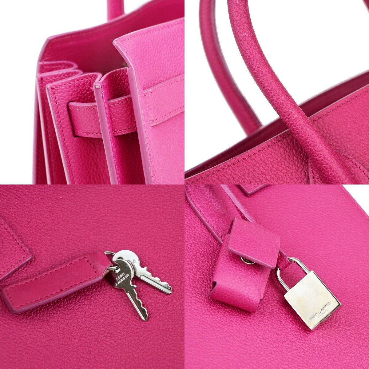 Yves Saint Laurent, Pink, Leather, handbag