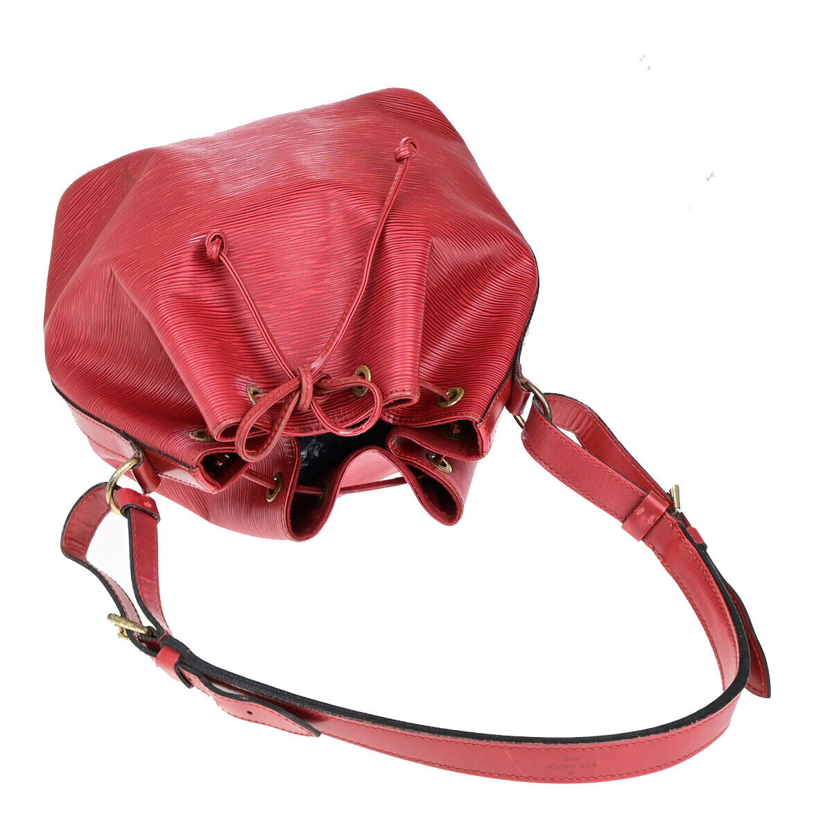 Louis Vuitton Noé, Red, Leather, shoulder