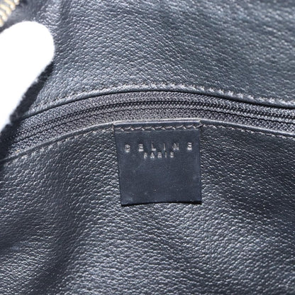Celine Vintage Boston Macadam Coated Canvas, Black, Canvas, Handbag