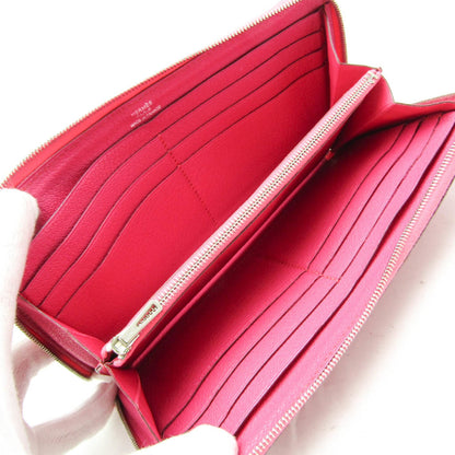 Hermès Azap, Pink, Leather, wallet