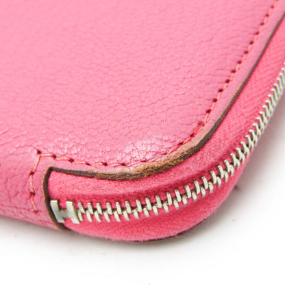 Hermès Azap, Pink, Leather, wallet