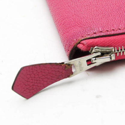 Hermès Azap, Pink, Leather, wallet