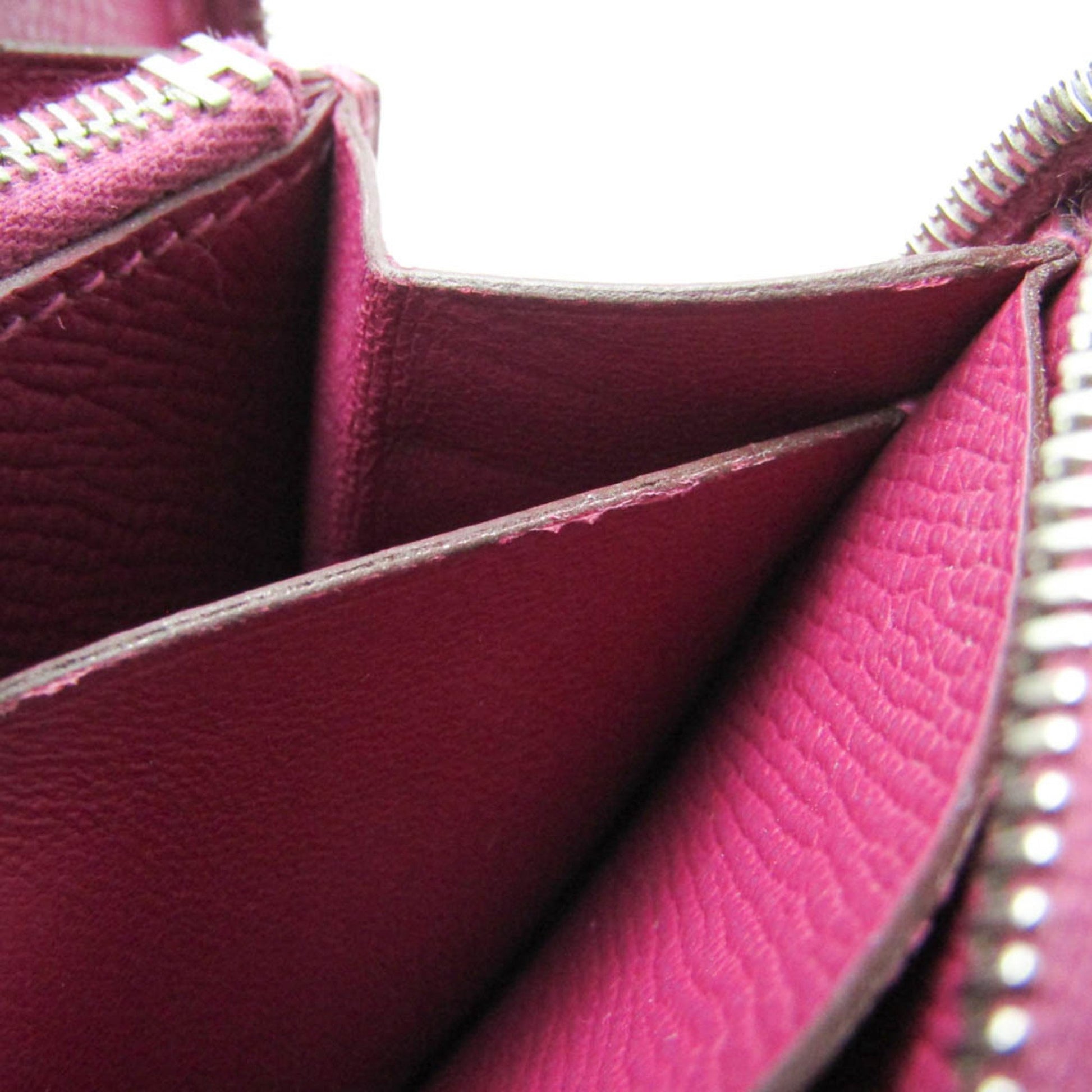 Hermès Azap, Purple, Leather, wallet