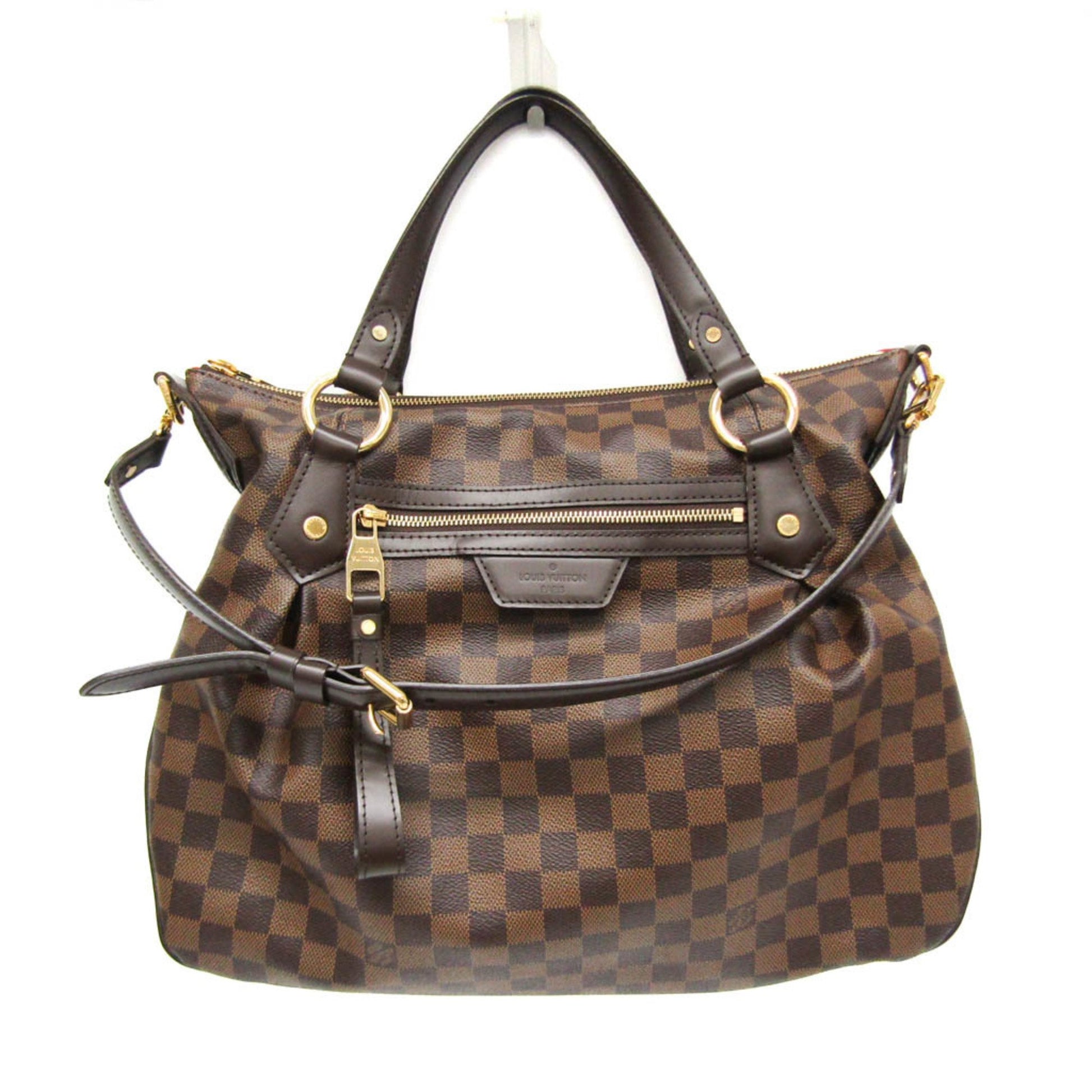 Louis Vuitton Evora, Brown, Canvas, handbag