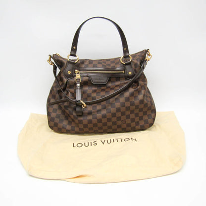 Louis Vuitton Evora, Brown, Canvas, handbag