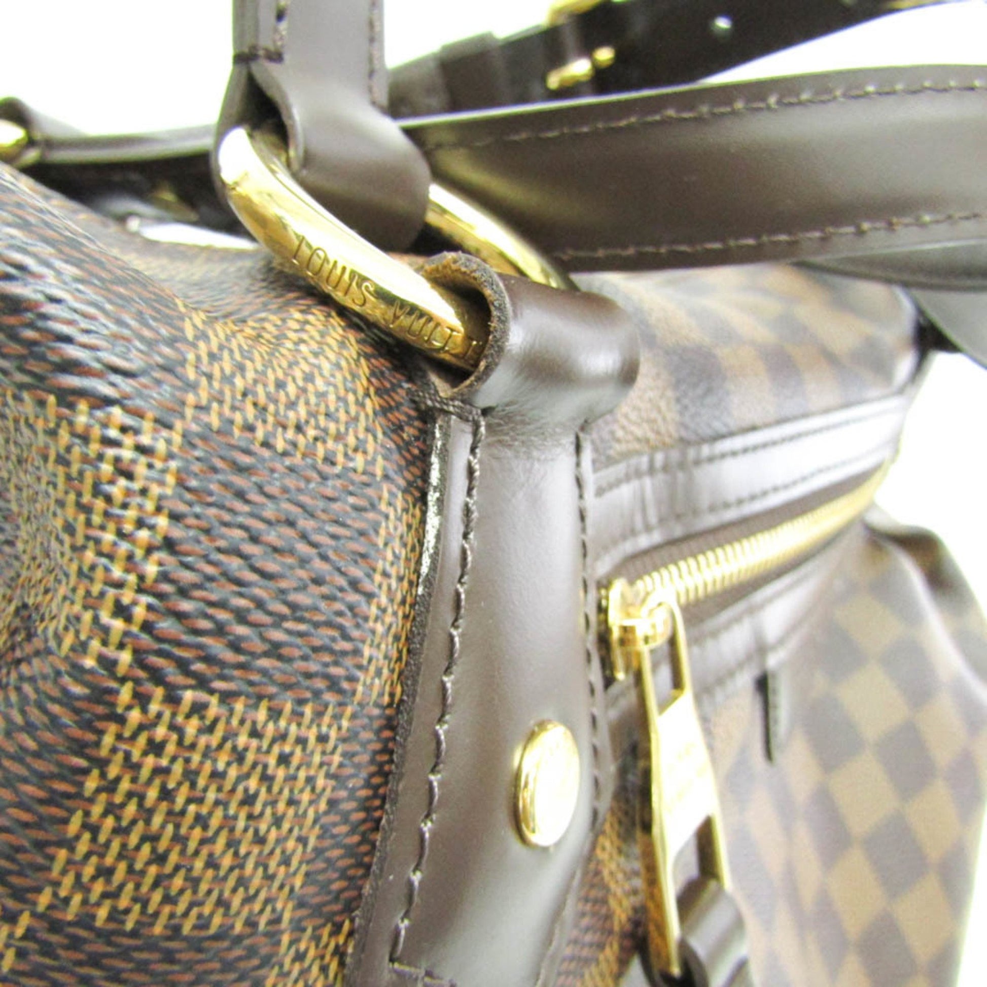 Louis Vuitton Evora, Brown, Canvas, handbag