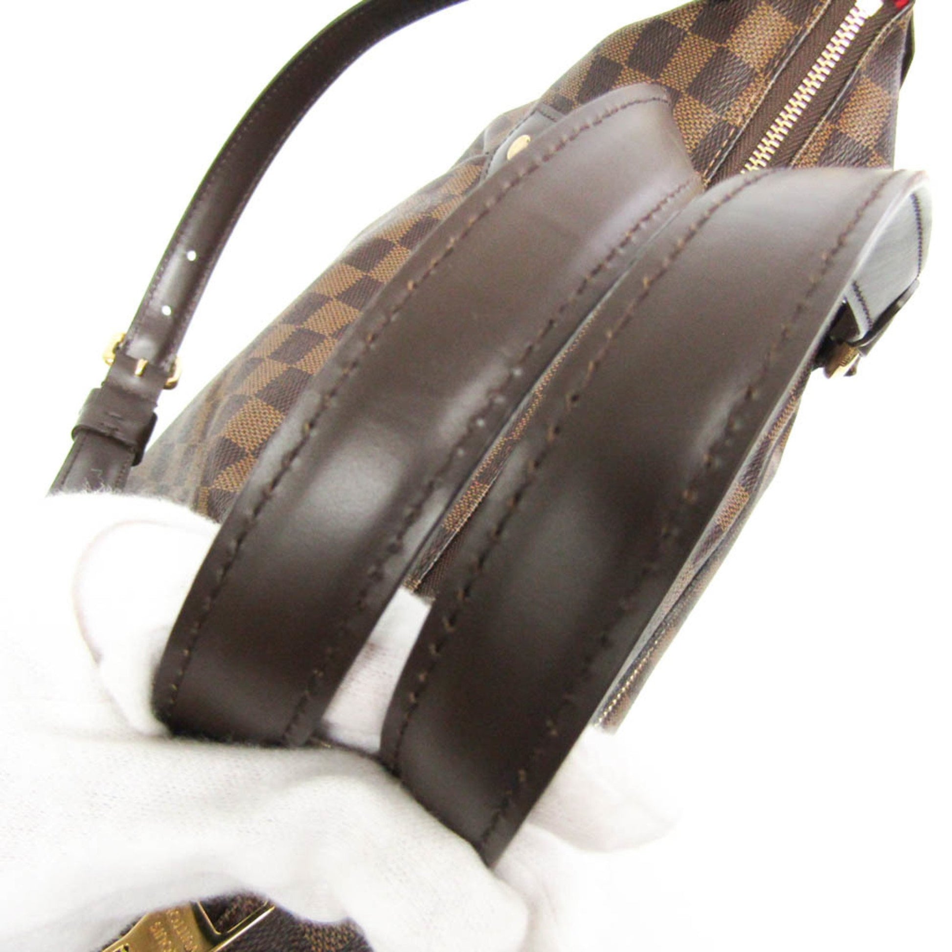 Louis Vuitton Evora, Brown, Canvas, handbag