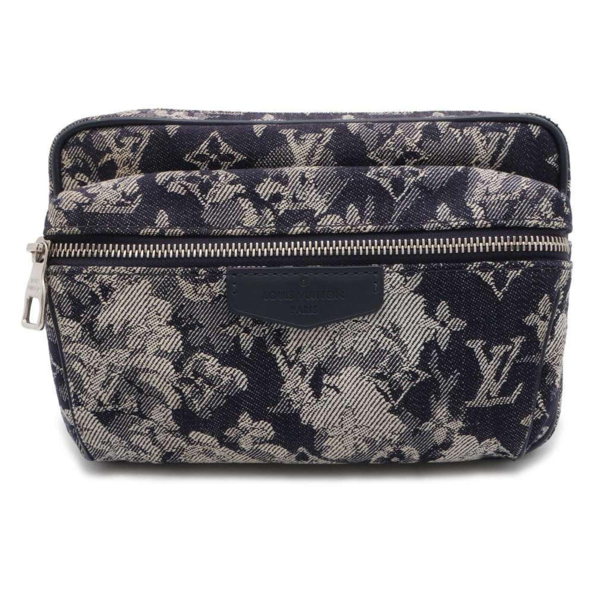 Louis Vuitton Bum bag, Navy, Canvas, clutch