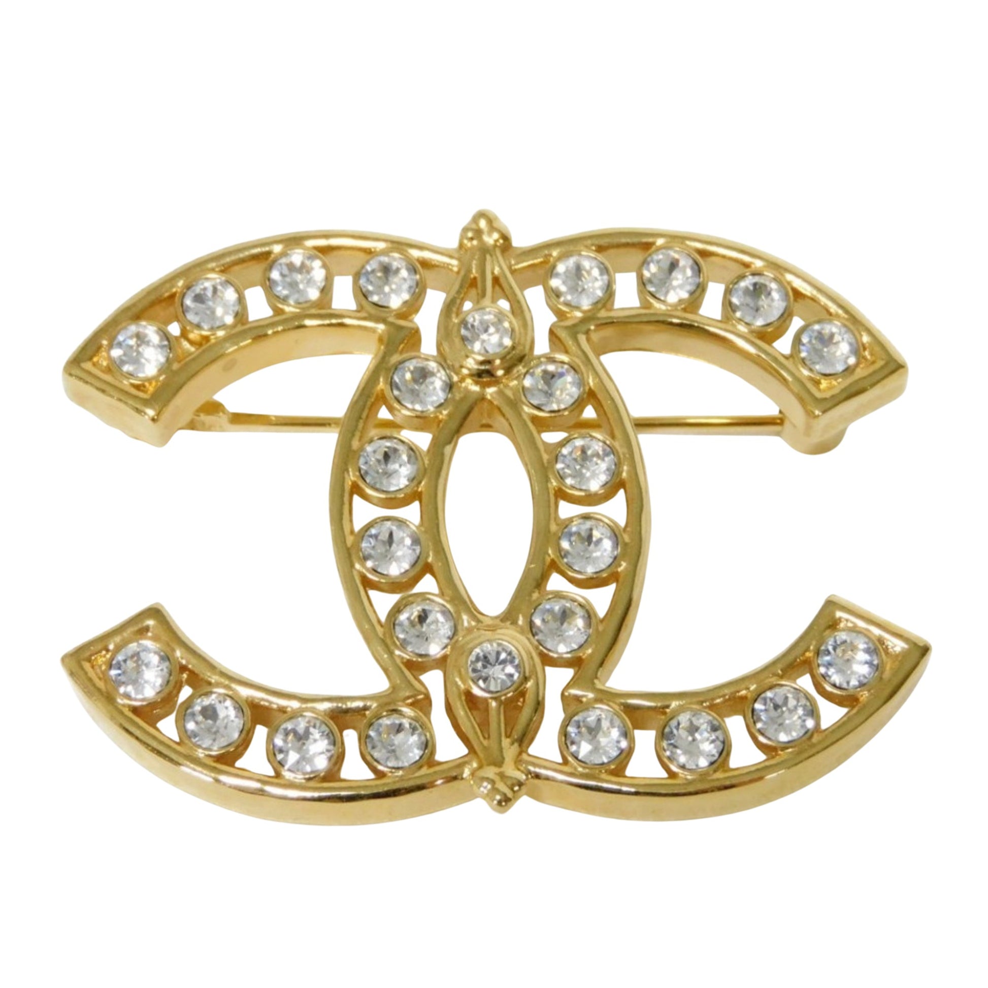 Chanel Coco Mark, Gold, Gold Plated, brooch