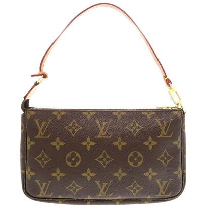 Louis Vuitton Pochette Accessoire, Brown, Canvas, clutch