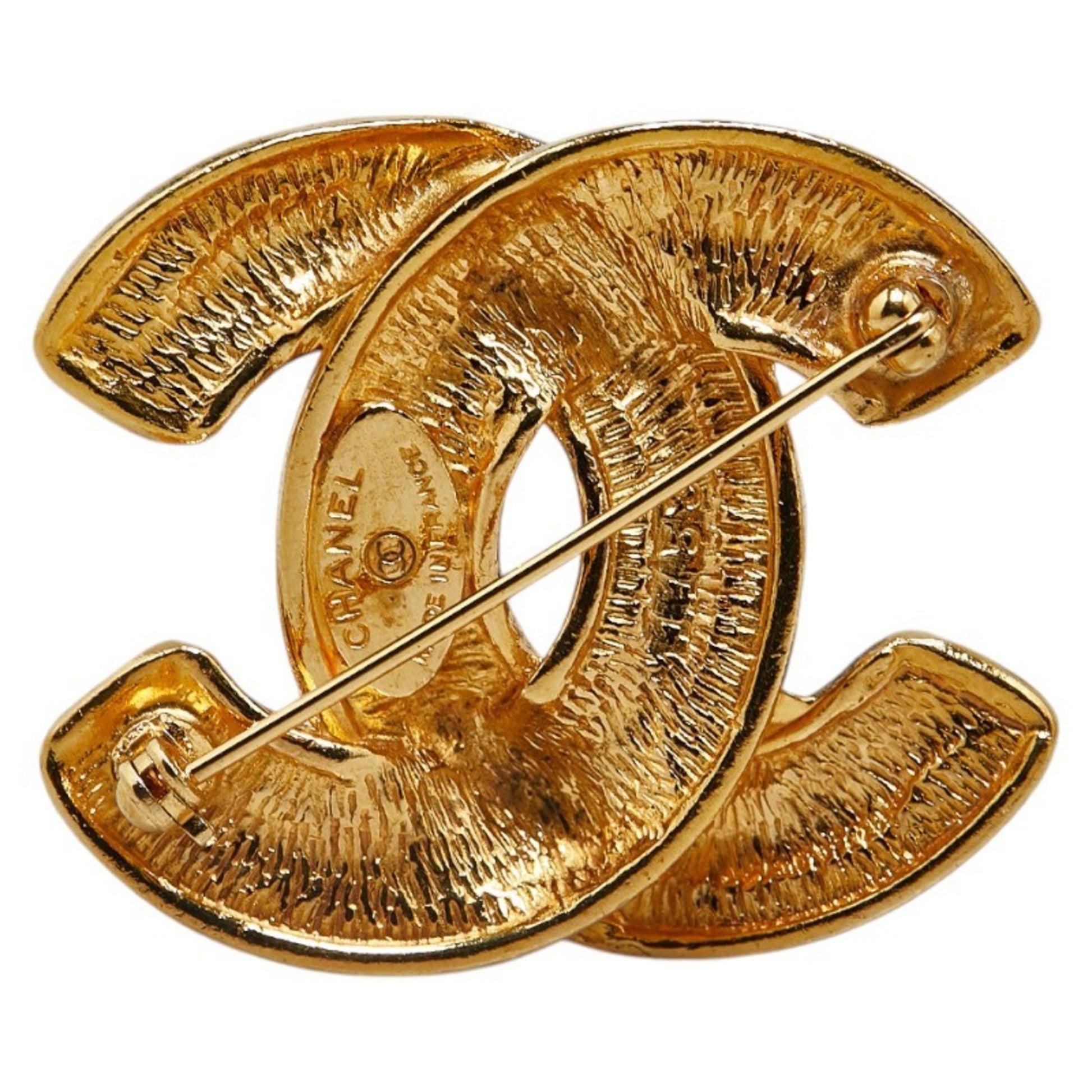 Chanel Coco Mark, Gold, Gold Plated, brooch