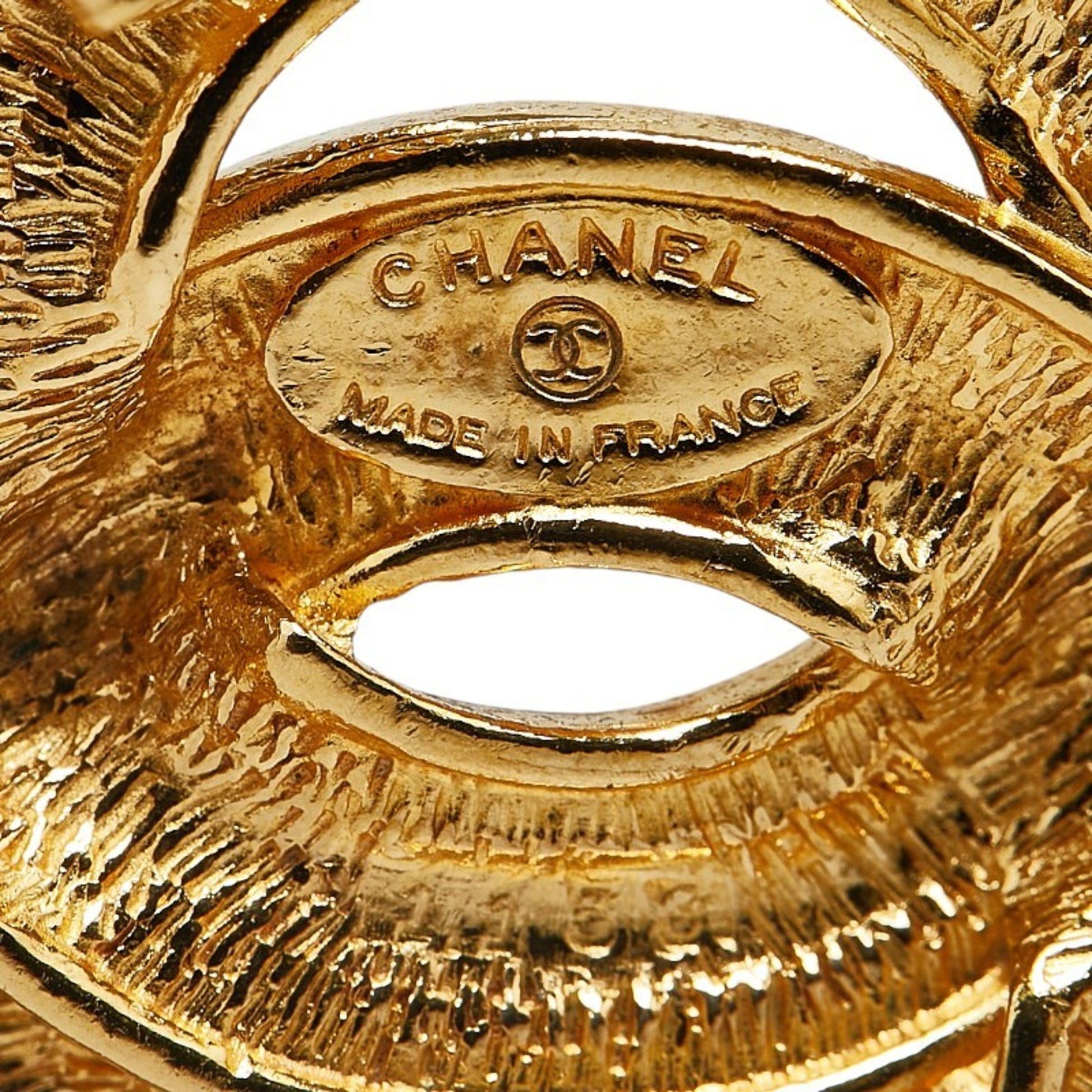 Chanel Coco Mark, Gold, Gold Plated, brooch