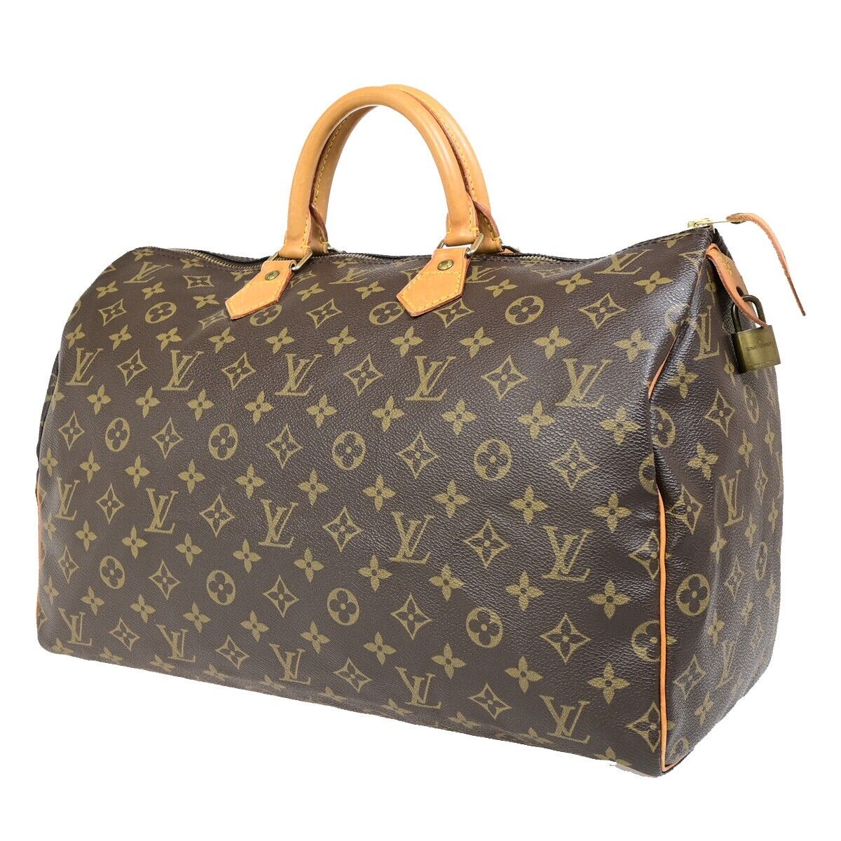 Louis Vuitton Speedy 40, Brown, Canvas, handbag