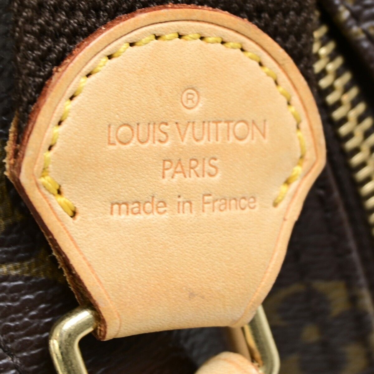 Louis Vuitton Reporter pm, Brown, Canvas, shoulder