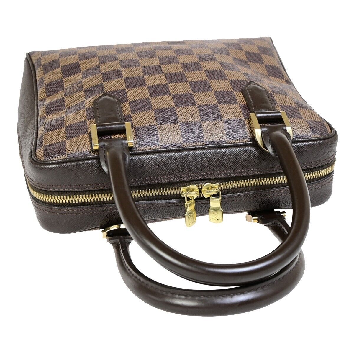 Louis Vuitton Brera, Brown, Canvas, handbag