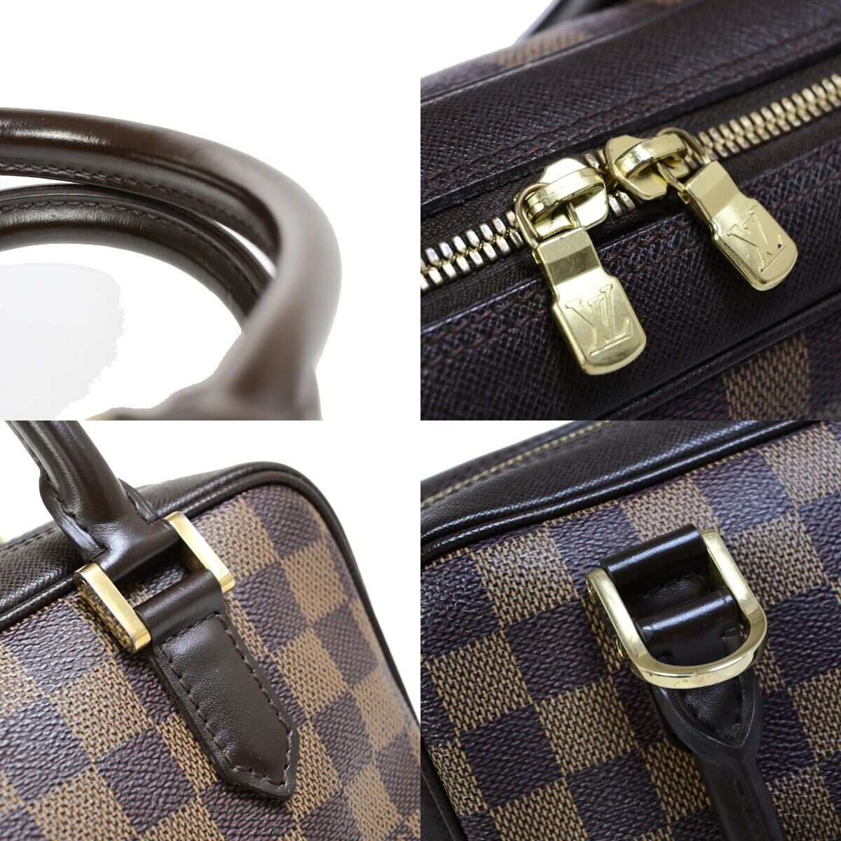 Louis Vuitton Brera, Brown, Canvas, handbag