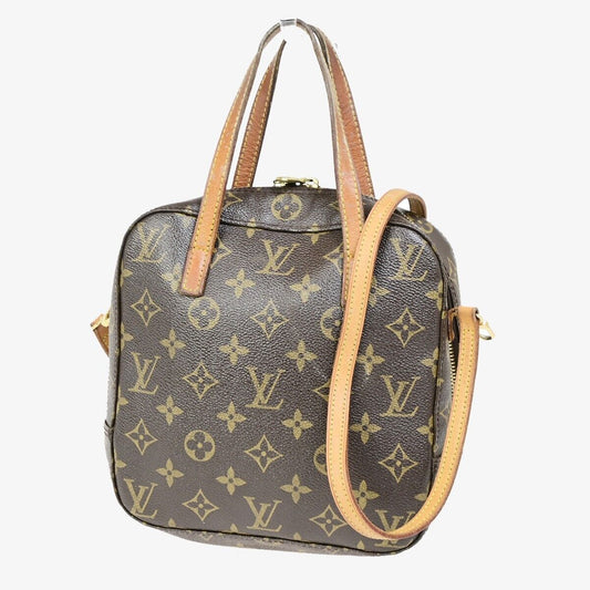 Louis Vuitton Spontini, Brown, Canvas, handbag