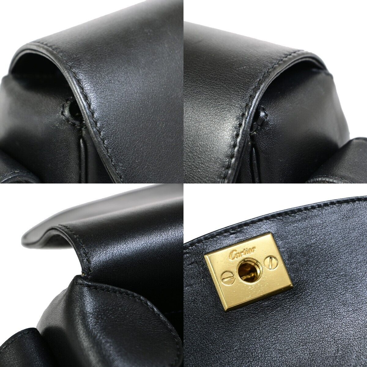 Cartier Panthère, Black, Leather, shoulder