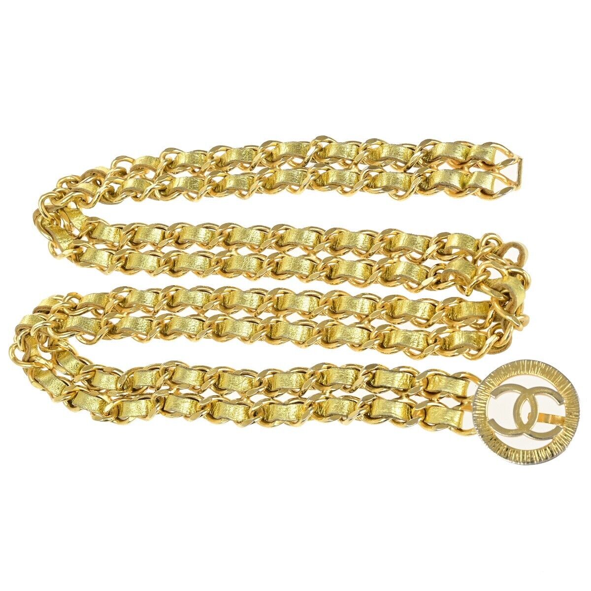 Chanel Coco Mark, Gold, Gold Plated, belt