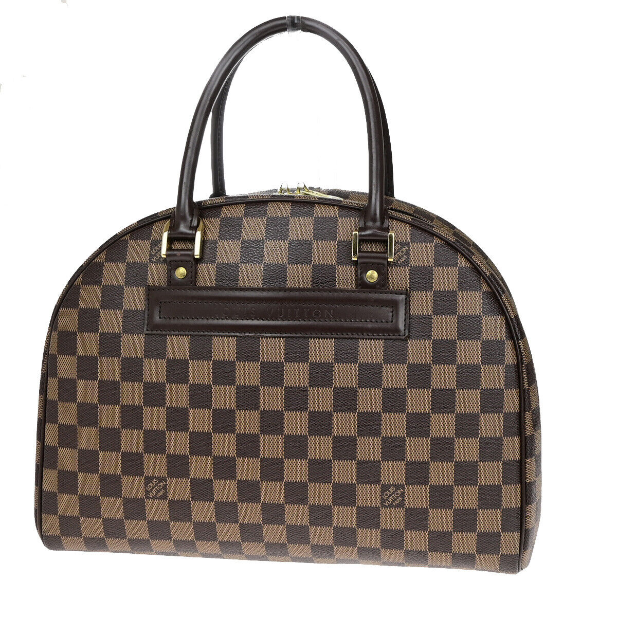 Louis Vuitton Nolita, Brown, Canvas, handbag