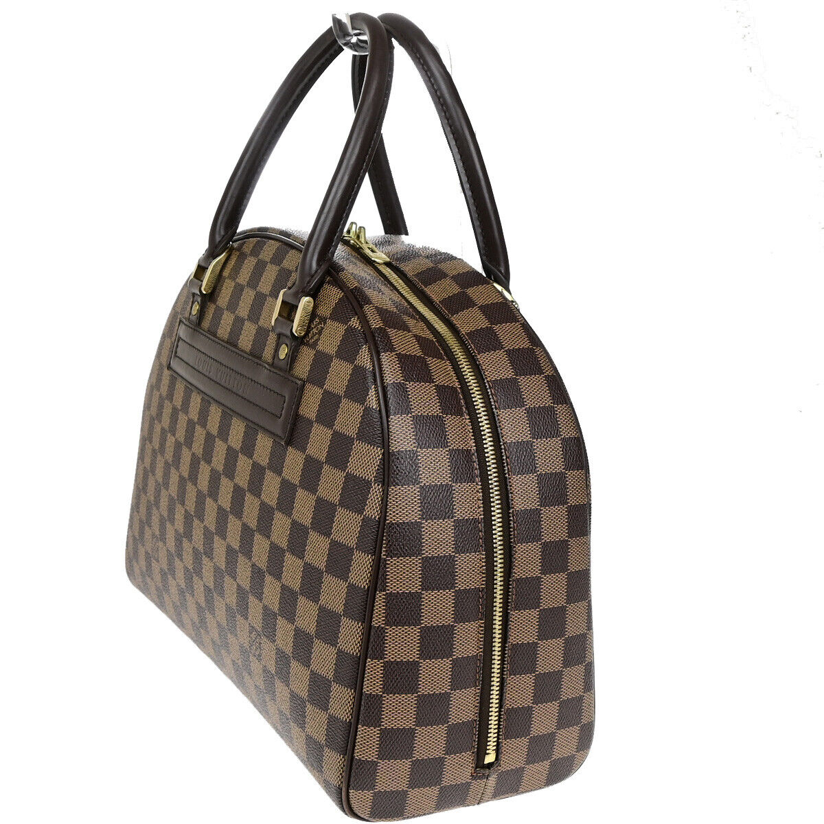 Louis Vuitton Nolita, Brown, Canvas, handbag