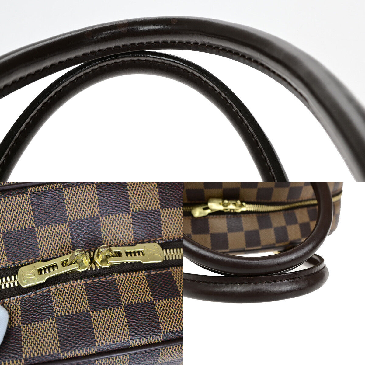 Louis Vuitton Nolita, Brown, Canvas, handbag