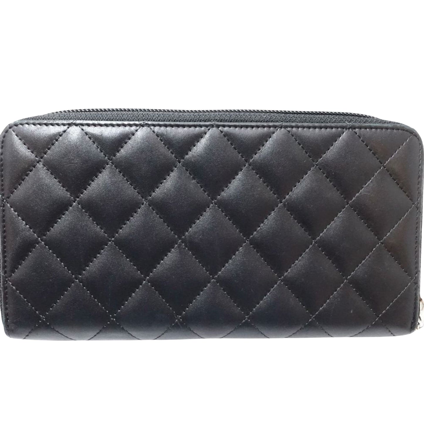 Chanel Cambon, Black, Leather, wallet