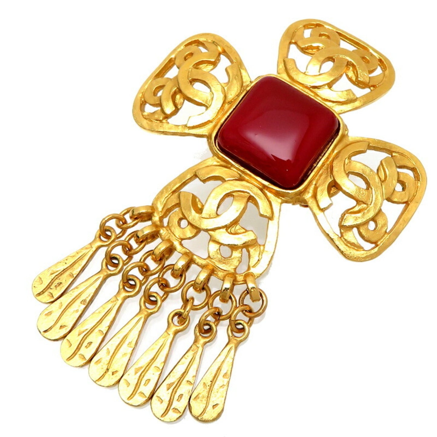 Chanel Coco Mark, Gold, Gold Plated, brooch