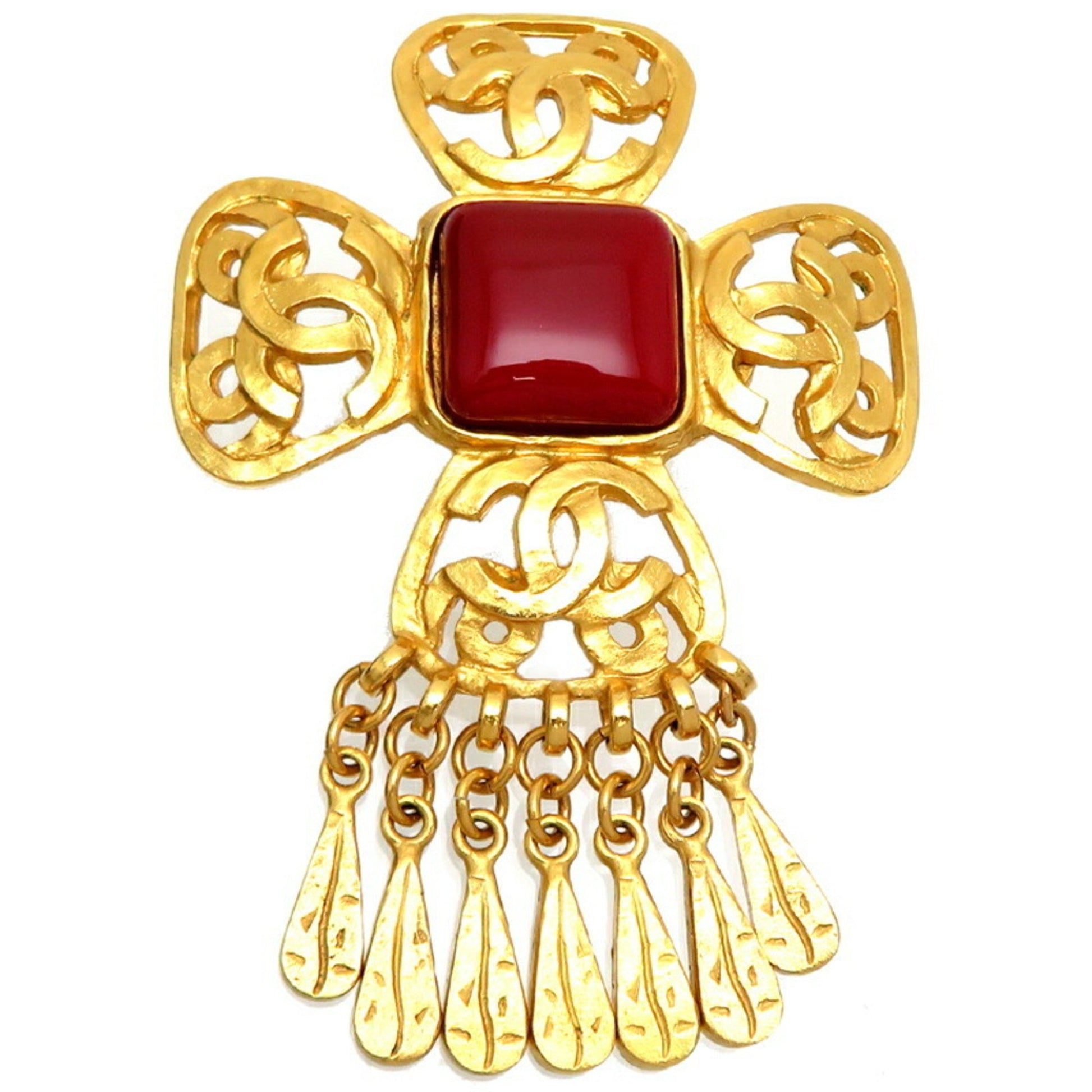 Chanel Coco Mark, Gold, Gold Plated, brooch