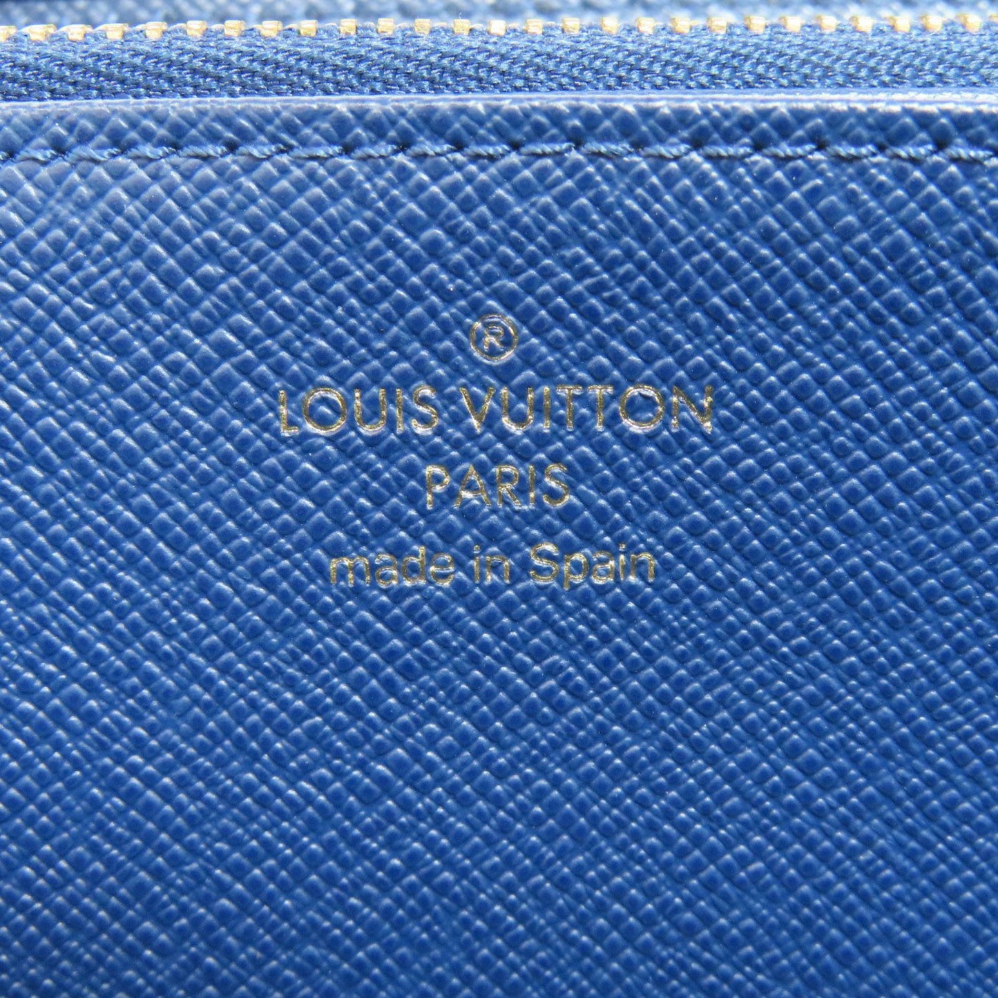 Louis Vuitton Zippy wallet, Blue, Denim - Jeans, wallet