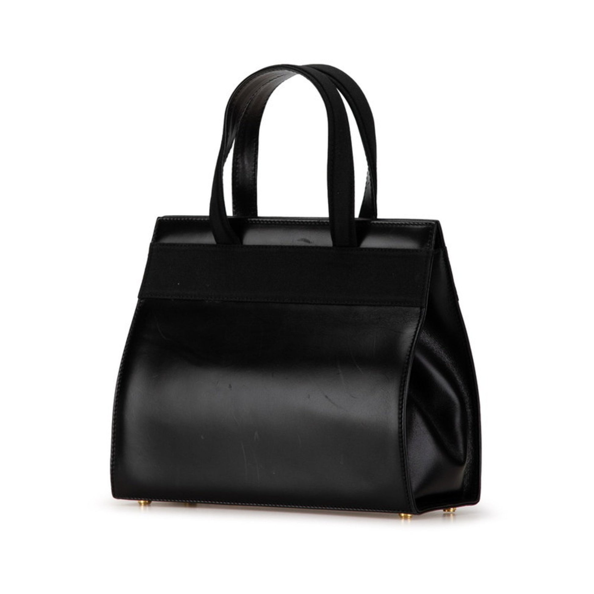 Salvatore Ferragamo Vara, Black, Leather, handbag