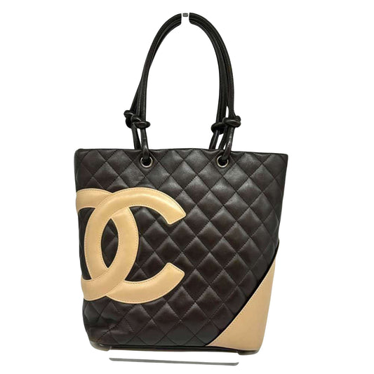 Chanel Cambon line, Brown, Leather, tote