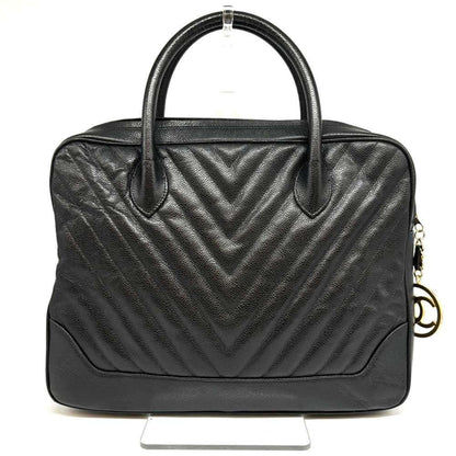 Chanel V-Stich, Black, Leather, handbag