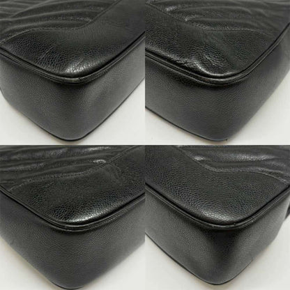 Chanel V-Stich, Black, Leather, handbag