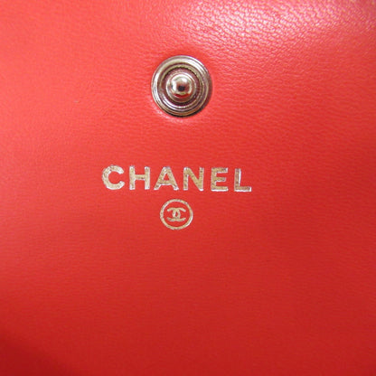 Chanel Matelassé, Red, Leather, wallet