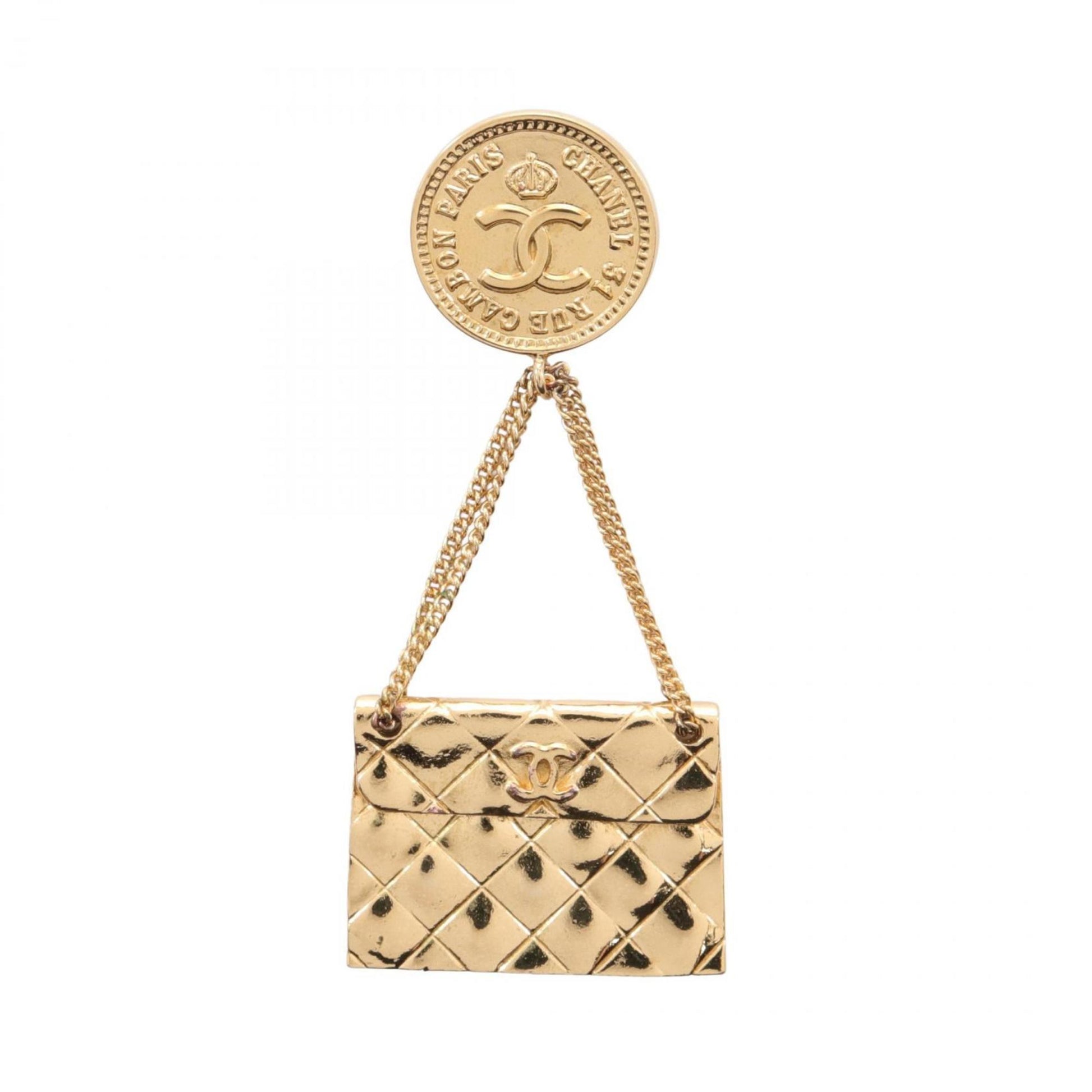 Chanel Coco Mark, Gold, Gold Plated, brooch