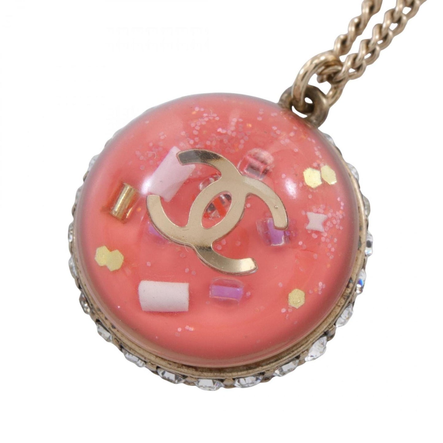 Chanel Coco Mark, Pink, Gold, necklace