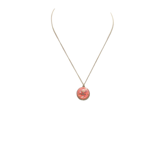 Chanel Coco Mark, Pink, Gold, necklace