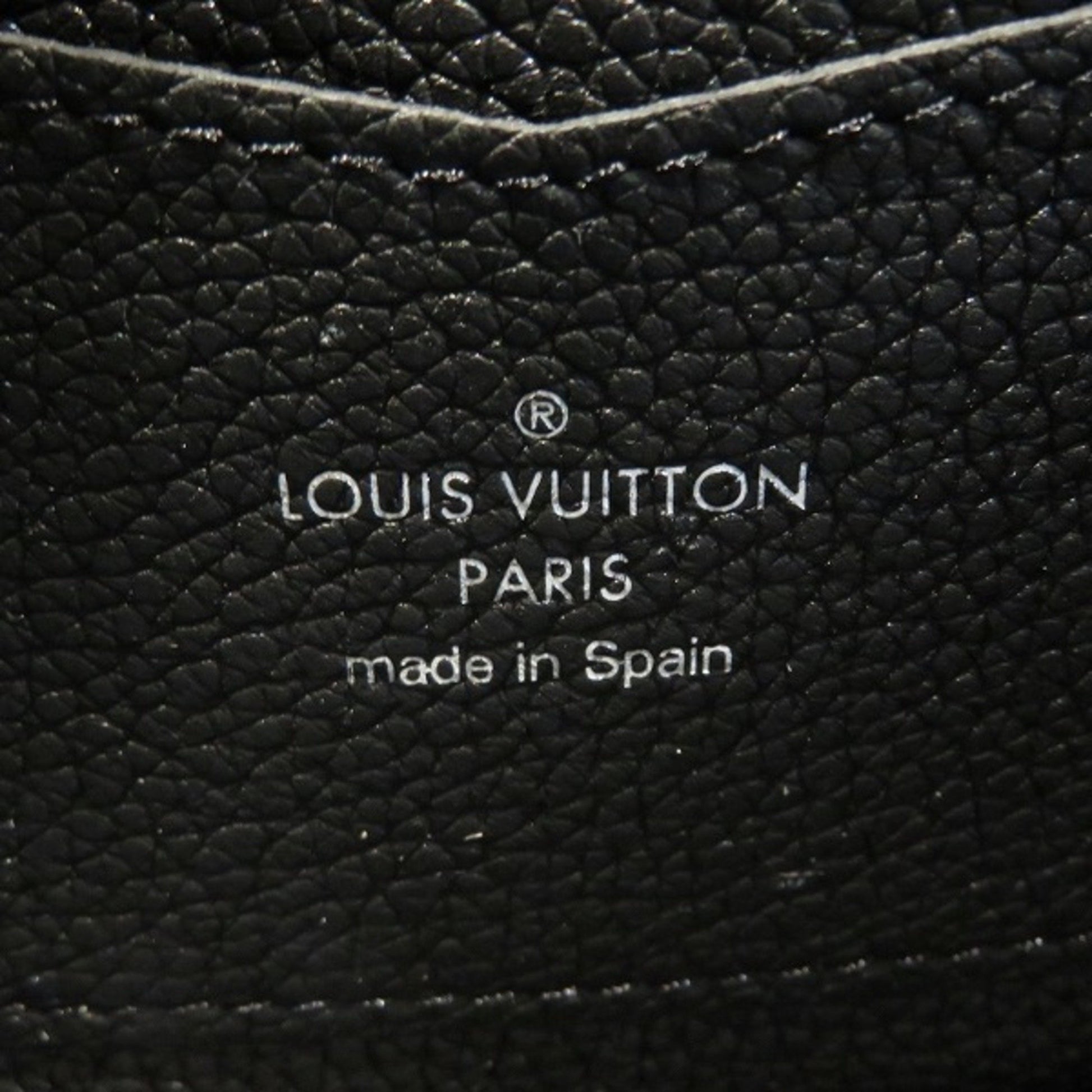 Louis Vuitton Lockme, Black, Leather, wallet