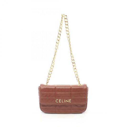 Céline Monochrome, Brown, Leather, shopper