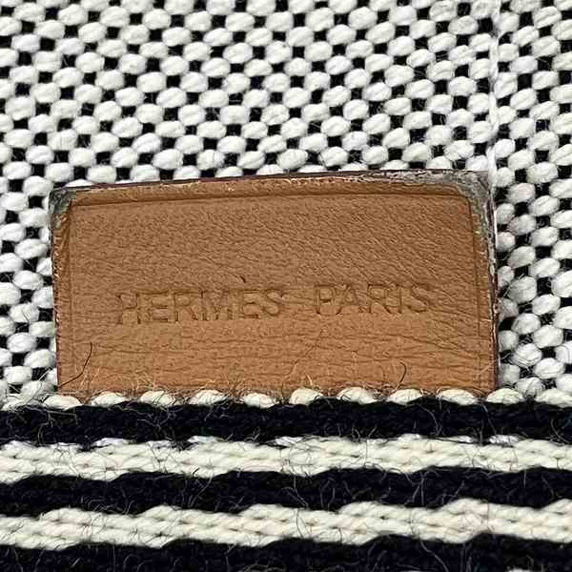 Hermès Fourre tout, Grey, Canvas, tote