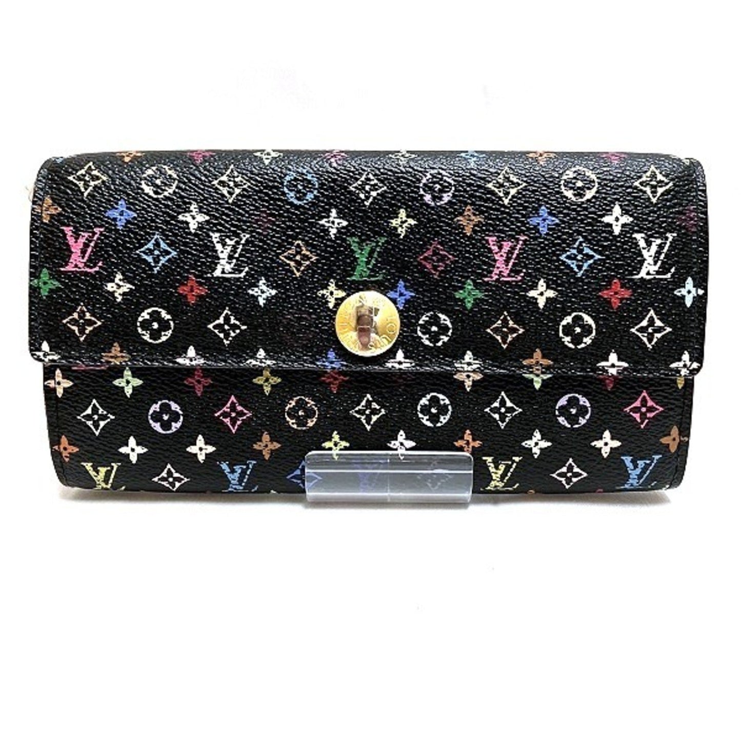 Louis Vuitton Portefeuille Sarah, Multicolour, Canvas, wallet