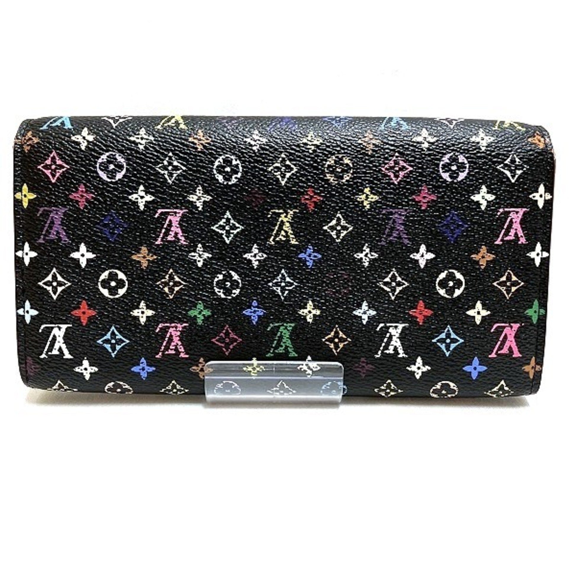 Louis Vuitton Portefeuille Sarah, Multicolour, Canvas, wallet