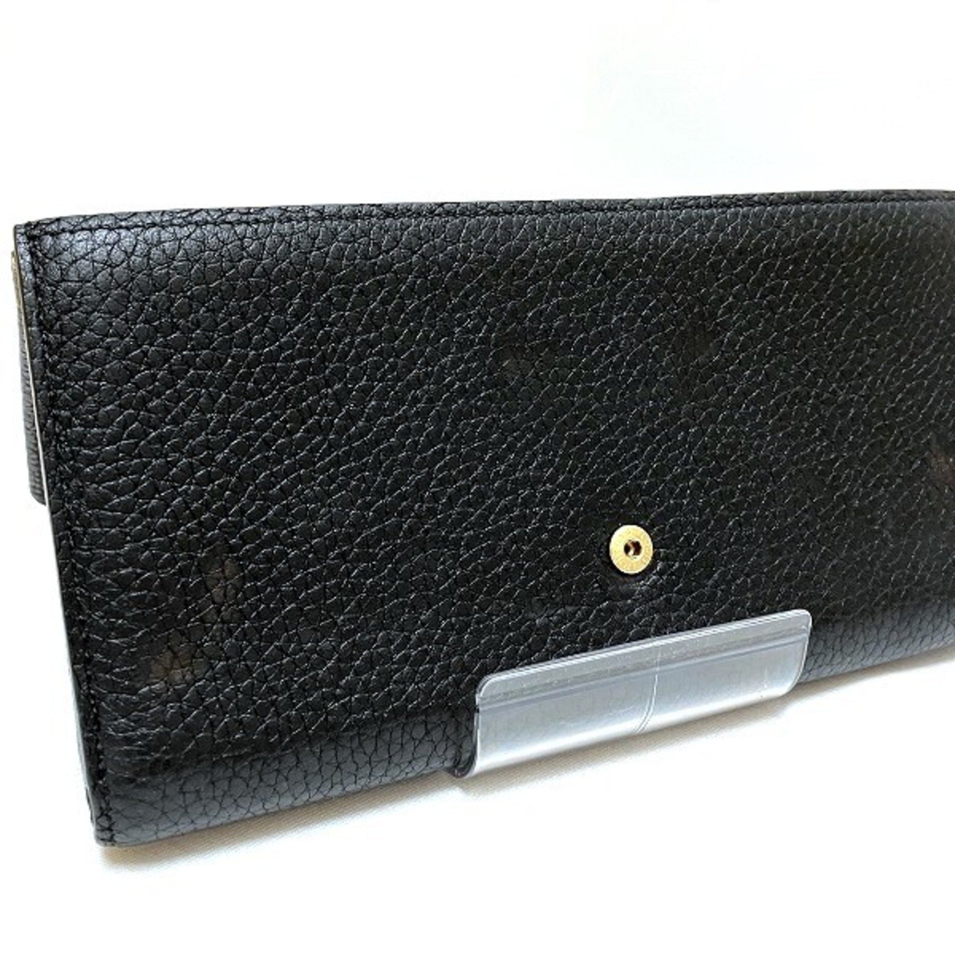 Louis Vuitton Capucines, Black, Leather, wallet