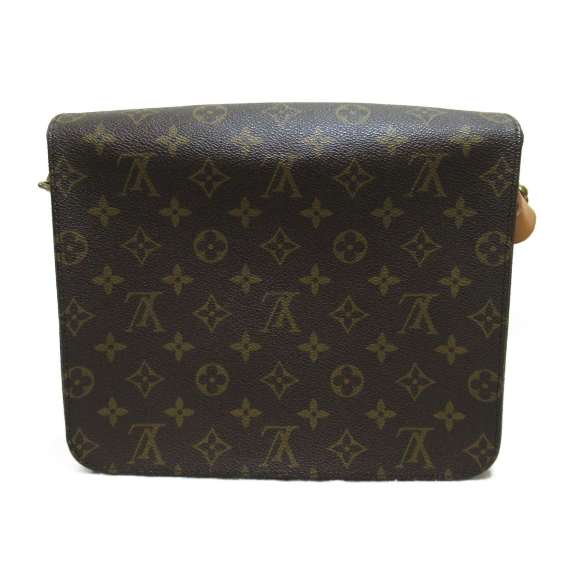 Louis Vuitton Cartouchière 26, Brown, Canvas, shoulder