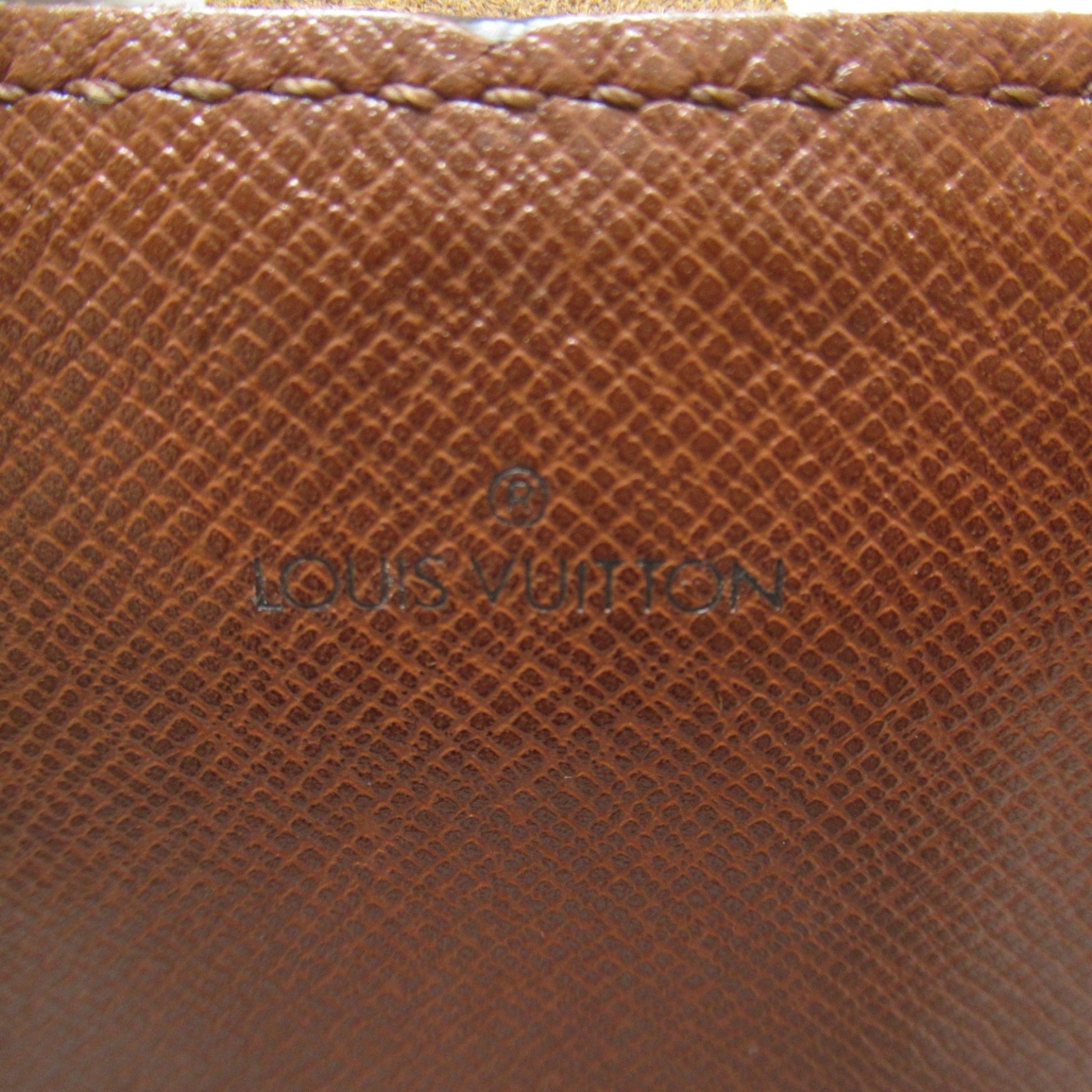 Louis Vuitton Cartouchière 26, Brown, Canvas, shoulder