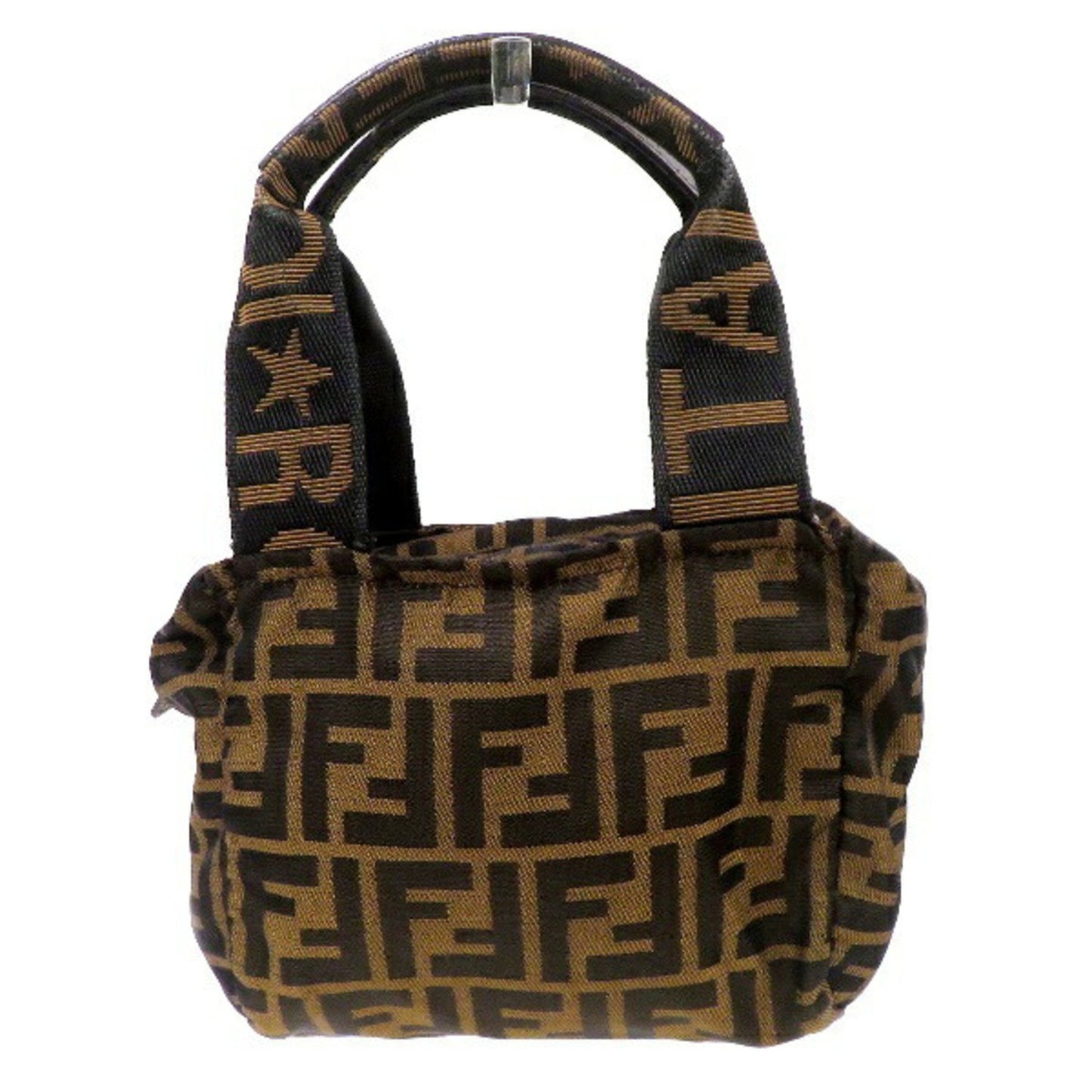 Fendi Zucca, Brown, Canvas, handbag