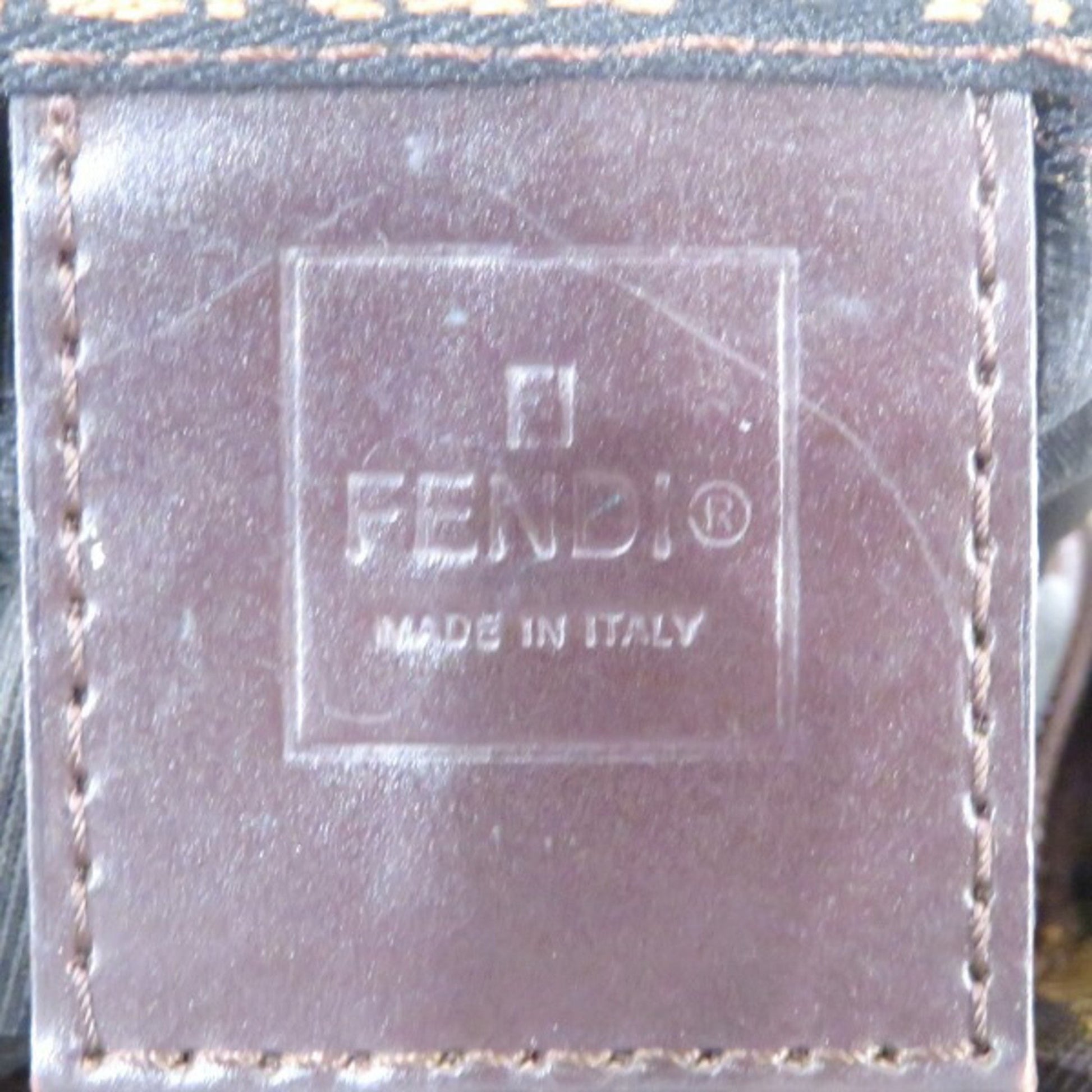 Fendi Zucca, Brown, Canvas, handbag