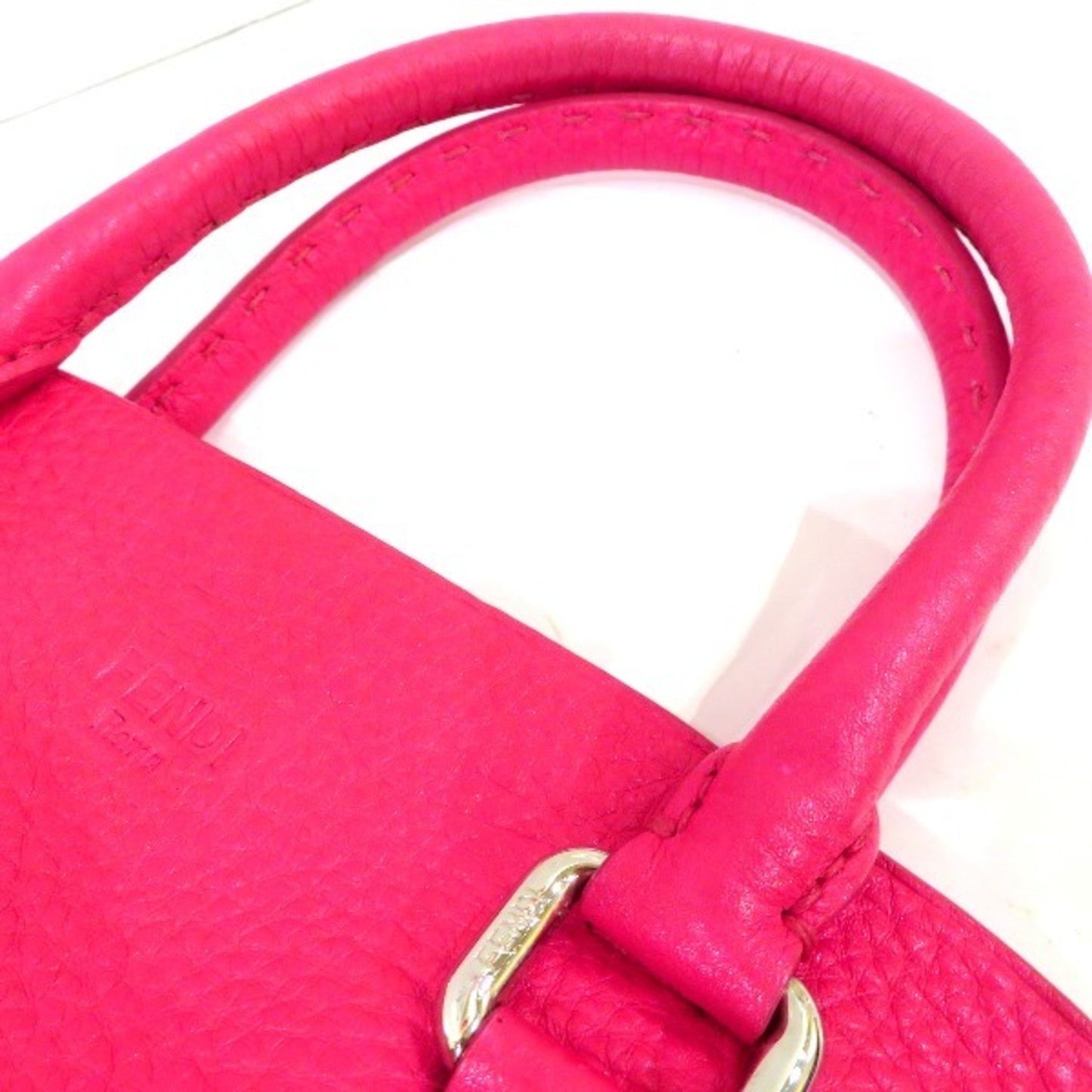 Fendi Selleria, Pink, Leather, handbag